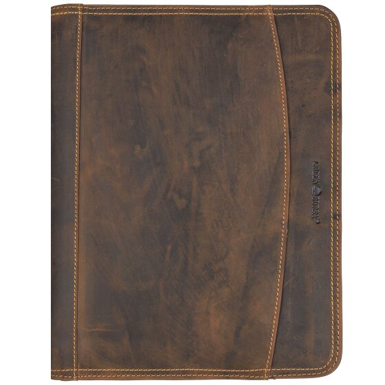 Greenburry Cartella ad anelli vintage in pelle 26 cm