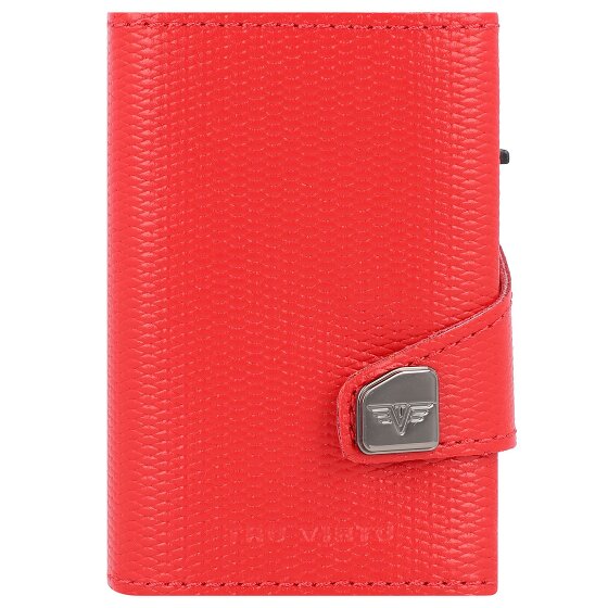 Tru Virtu Custodia per carte di credito Click & Slide Portafoglio RFID in pelle 6,5 cm