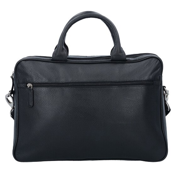 Dermata Cartella in pelle con scomparto per laptop da 40 cm