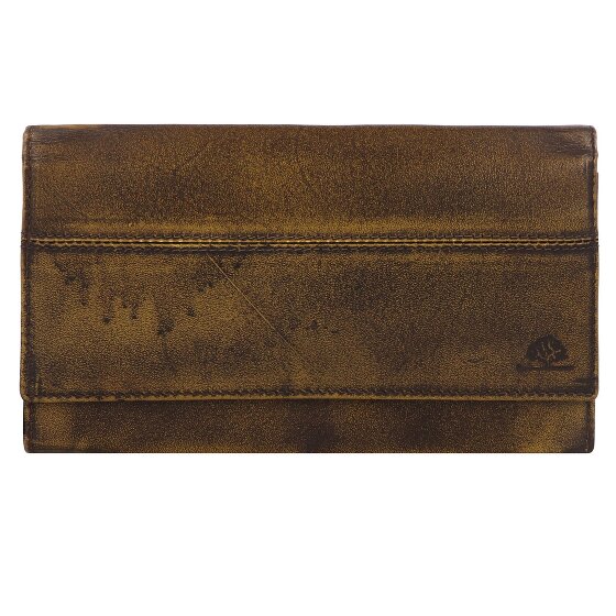 Greenburry Destressed Portafoglio Protezione RFID Pelle 13 cm