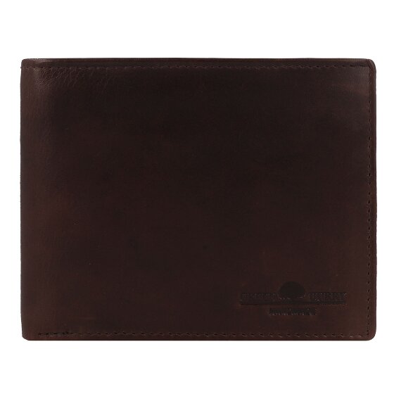 Greenburry Newport Portafoglio Protezione RFID Pelle 12 cm