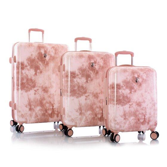 Heys Black Camo 4 ruote Set di valigie 3 pezzi con piega di espansione