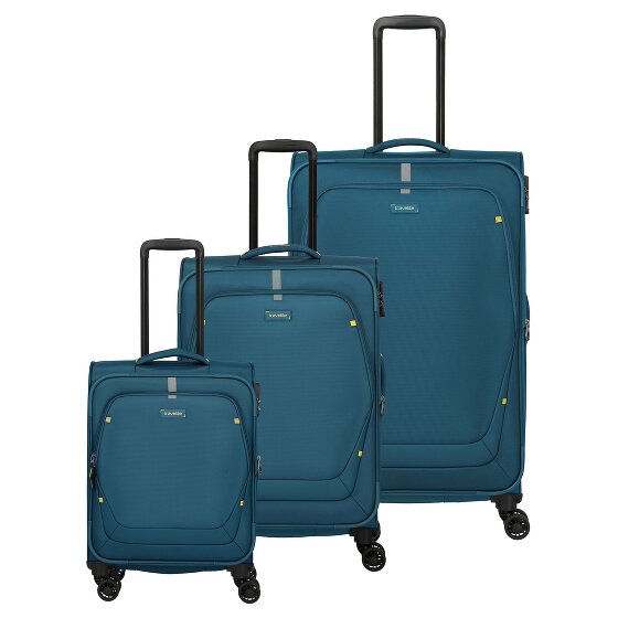 Travelite Umbria 4 ruote Set di valigie 3 pezzi con piega di espansione