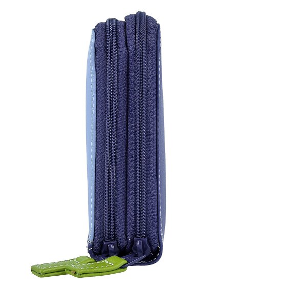 Mywalit Portafoglio grande in pelle con doppia zip 18 cm