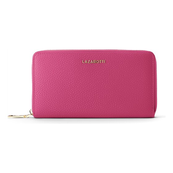 Lazarotti Portafoglio Bologna XL con zip in pelle 19 cm