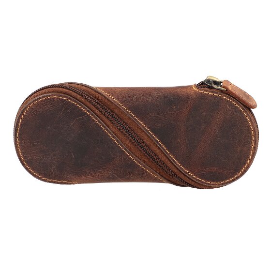 Greenburry Portaocchiali in pelle vintage 17 cm