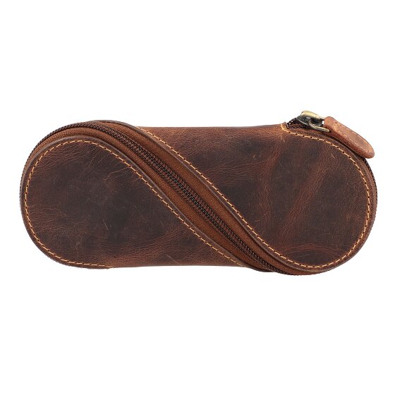 Greenburry Portaocchiali in pelle vintage 17 cm