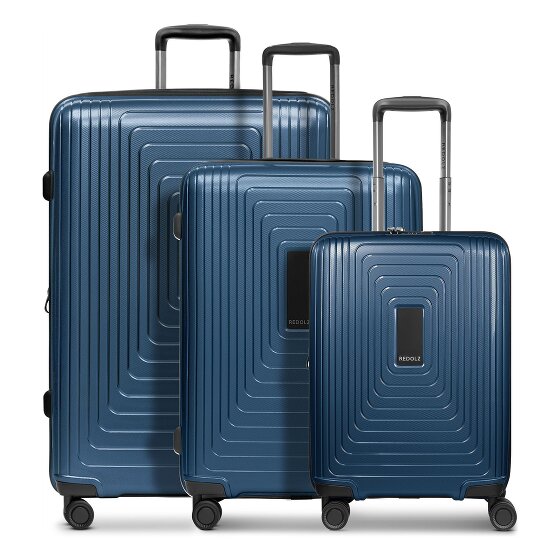 Redolz Essentials 14 4 ruote Set di valigie 3 pezzi con piega di espansione