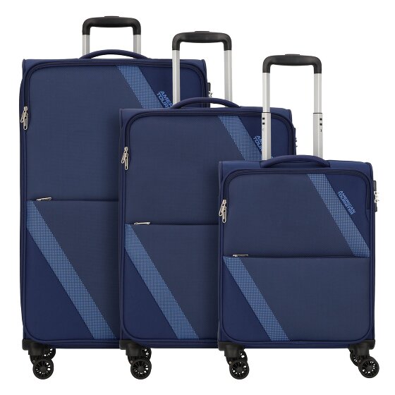 American Tourister Star Max 4 ruote Set di valigie 3 pezzi con piega di espansione