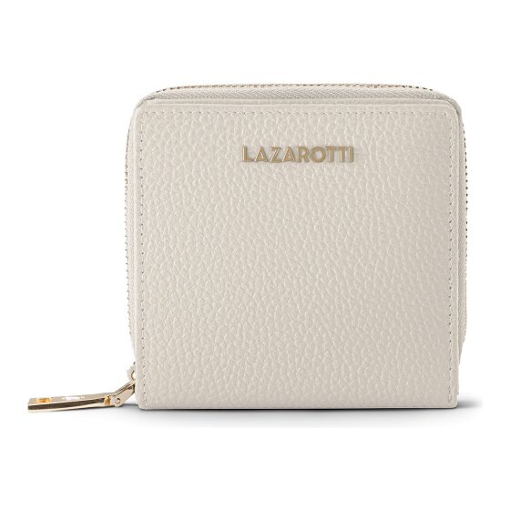Lazarotti Portafoglio Bologna in pelle, medio, con chiusura a zip perimetrale, 10 cm