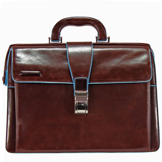 Piquadro Astuccio medico quadrato blu in pelle 36 cm
