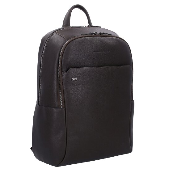 Piquadro Zaini quadrati neri in pelle 44 cm Scomparto per laptop