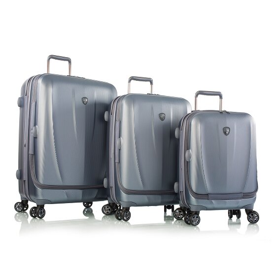 Heys Vantage 4 ruote Set di valigie 3 pezzi con piega di espansione