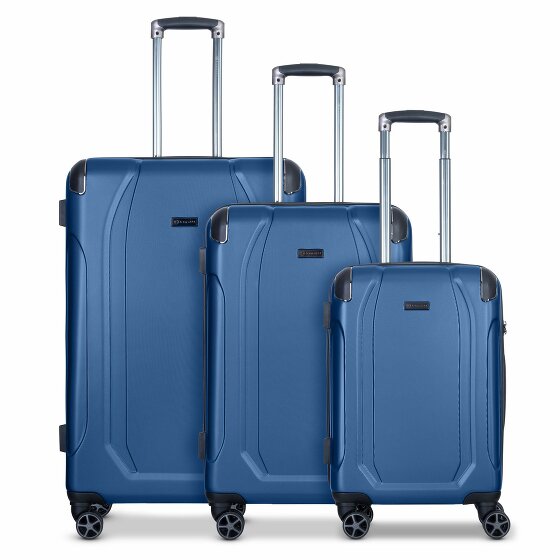 bugatti Valencia 4 ruote Set di valigie 3 pezzi