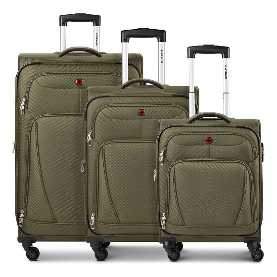 Wenger Beaumont 4 ruote Set di valigie 3 pezzi con piega di espansione