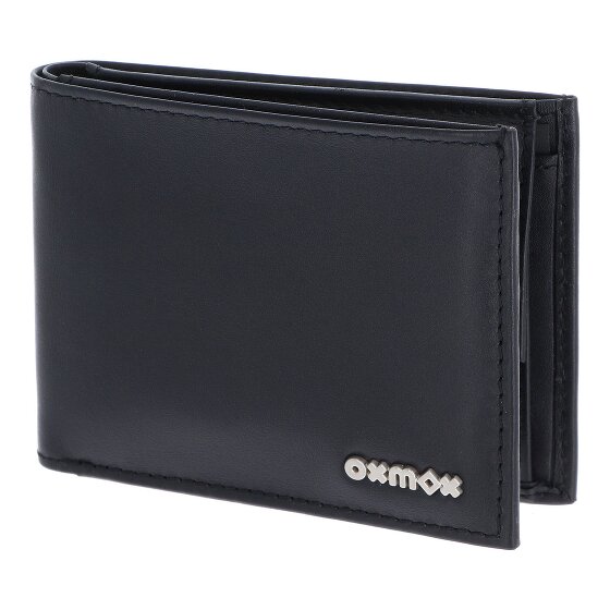oxmox Leather Portafoglio Protezione RFID Vera Pelle 11 cm