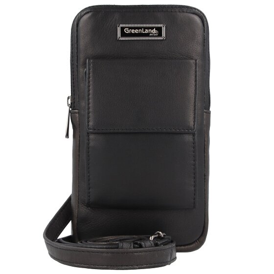 Greenland Nature Black Nappa Custodia per cellulare Pelle 11.5 cm