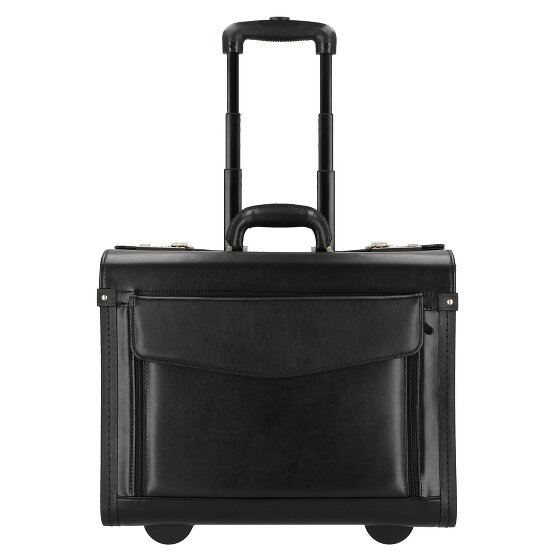 Dermata Trolley pilota a 2 ruote in pelle 45,5 cm Scomparto per laptop