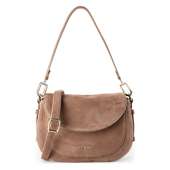Hey Marly Big Sister Suede Borsa a spalla S Vera Pelle 25 cm