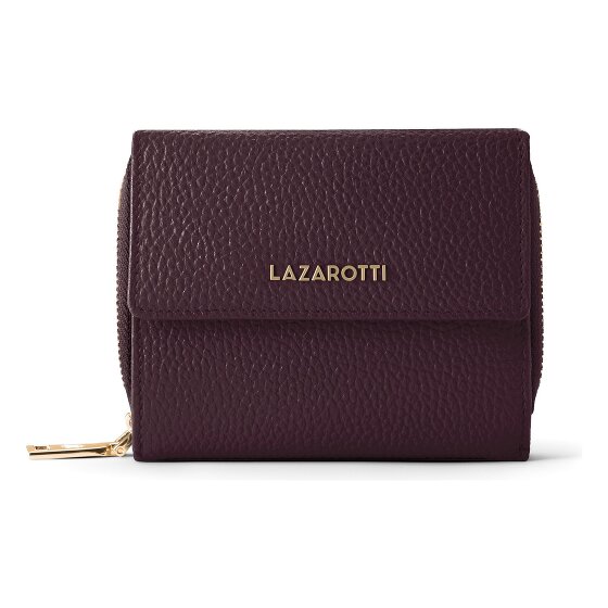 Lazarotti Portafoglio Bologna in pelle con chiusura a zip, 12 cm