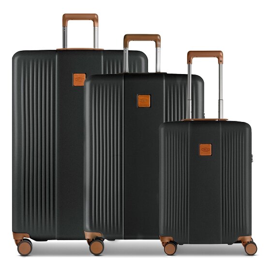 Bric's Ferrara 4 ruote Set di valigie 3 pezzi espandibile