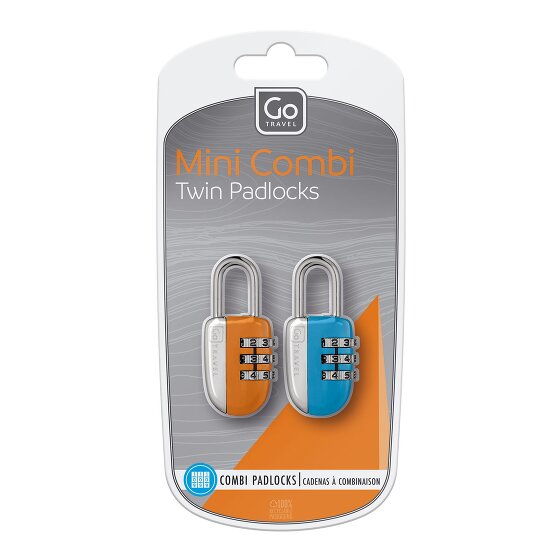 Go Travel Set di serrature a combinazione 2 pezzi.