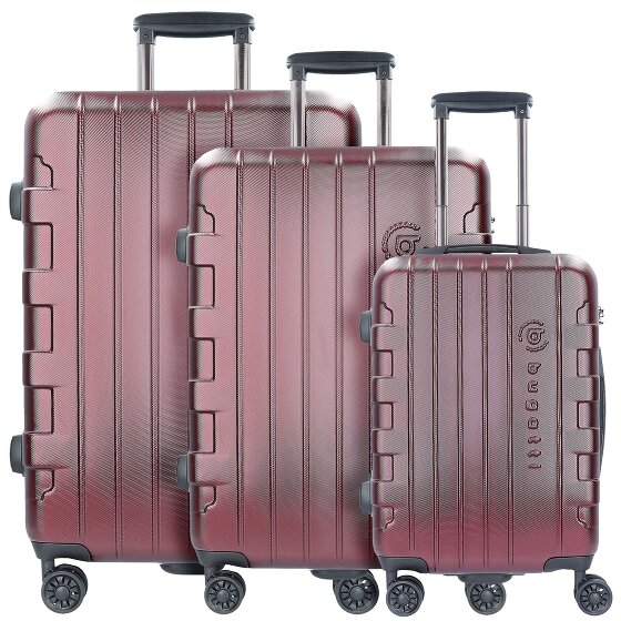 bugatti Galatea 4 Roll Suitcase Set 3pcs. bugatti Galatea 4 Roll Suitcase Set 3pcs.