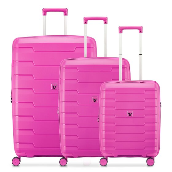 Roncato Skyline 2.0 4 ruote Set di valigie 3 pezzi con piega di espansione