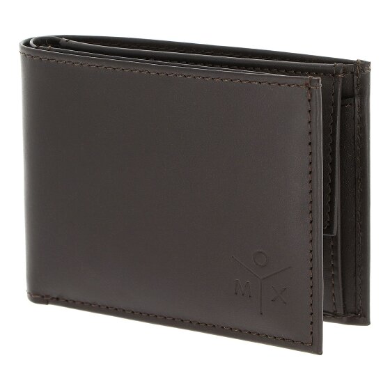 oxmox Leather Portafoglio Protezione RFID Vera Pelle 11 cm