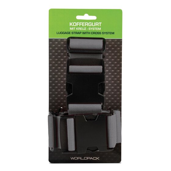 Worldpack Cinghia per valigia con sistema incrociato 190 cm