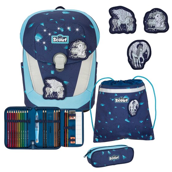 Scout Set di zaini Sunny II LED 4 pezzi.