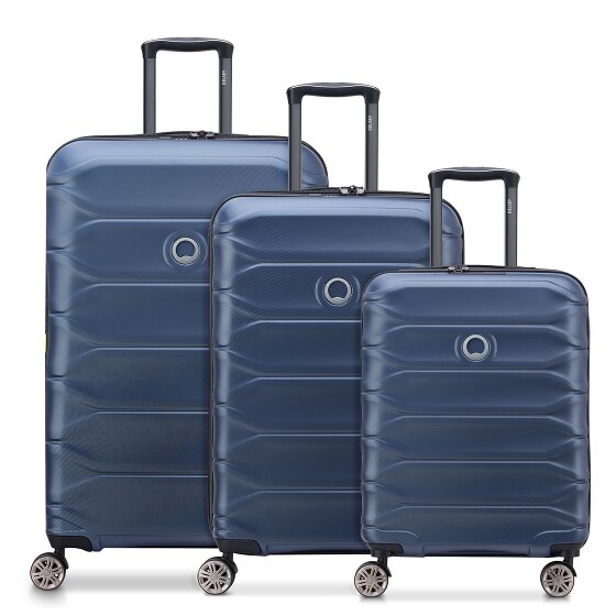 Delsey Paris Meteor 4 ruote Set di valigie 3 pezzi con piega di espansione