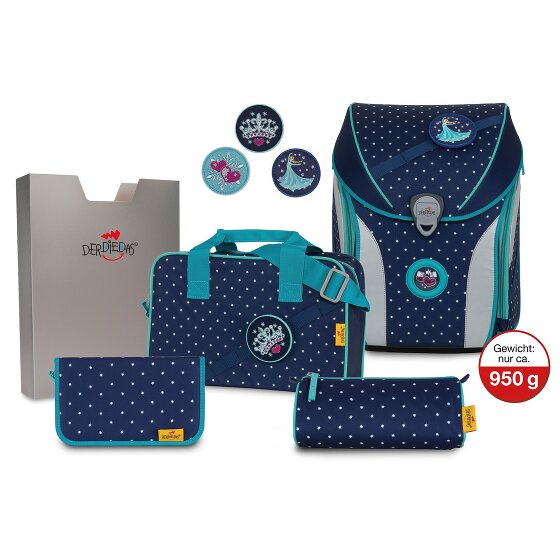 DerDieDas Set di zaini ErgoFlex Max Buttons 5 pezzi.