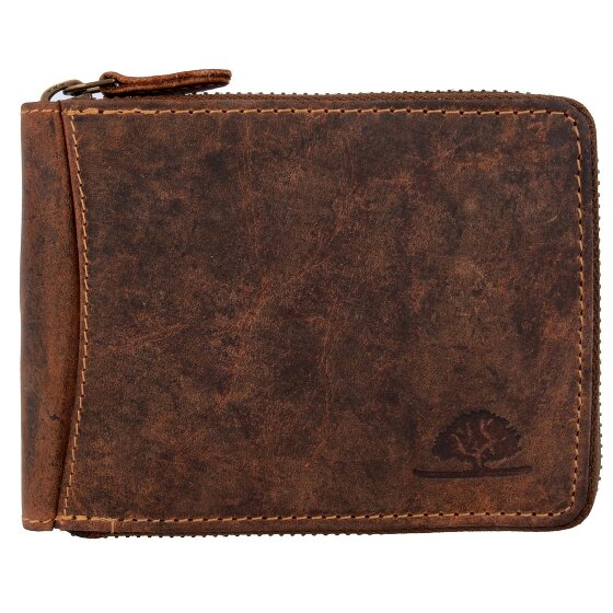 Greenburry Portafoglio vintage in pelle 13 cm