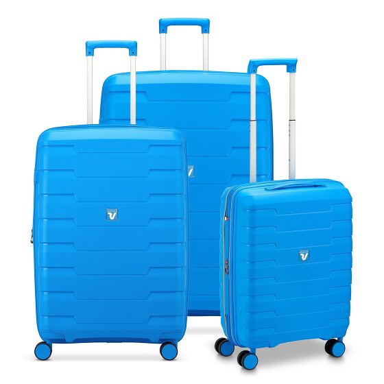 Roncato Skyline 2.0 4 ruote Set di valigie 3 pezzi con piega di espansione