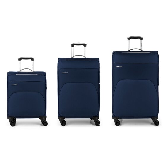 Gabol Zambia 4 ruote Set di valigie 3 pezzi con piega di espansione