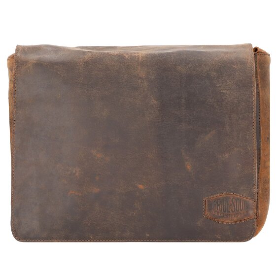 Pride and Soul Ben borsa a tracolla in pelle 33 cm scomparto per laptop