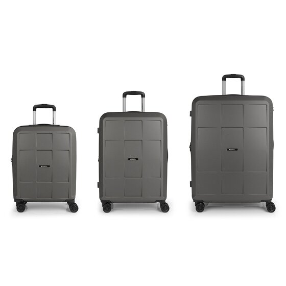 Gabol Montreal 4 ruote Set di valigie 3 pezzi con piega di espansione