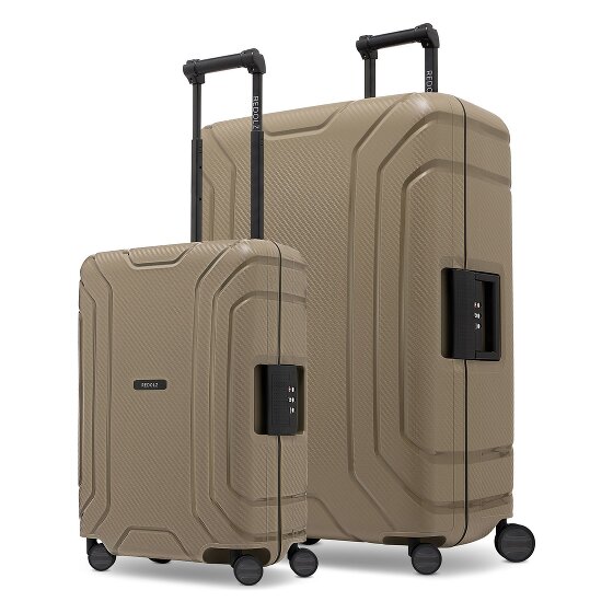 Redolz Set di valigie Essentials 4 ruote 15 2 pezzi con chiusura a tre punti