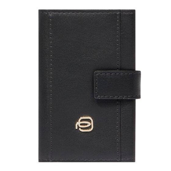 Piquadro Circle Custodia per carta di credito Protezione RFID Vera Pelle 6.5 cm