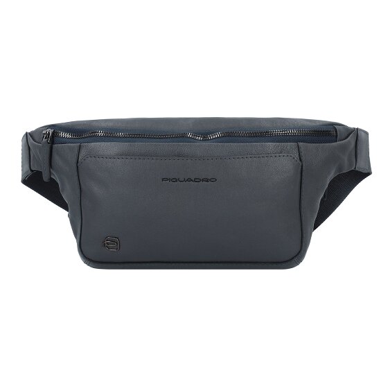 Piquadro Marsupio quadrato nero in pelle 31 cm