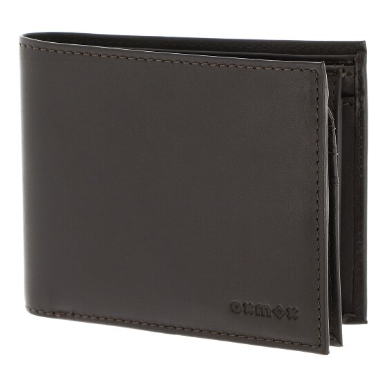 oxmox Leather Portafoglio Protezione RFID Vera Pelle 10 cm