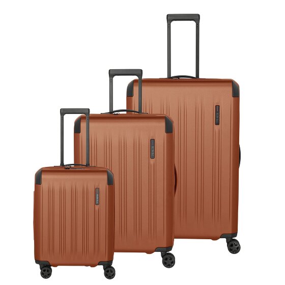 Travelite Dynamiic 4 ruote Set di valigie 3 pezzi con piega di espansione