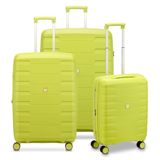 Roncato Skyline 2.0 4 ruote Set di valigie 3 pezzi con piega di espansione