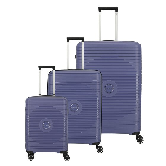 Travelite Orbita 4 ruote Set di valigie 3 pezzi con piega di espansione