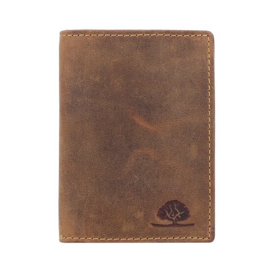 Greenburry Porta carte d'identità vintage RFID in pelle 9 cm