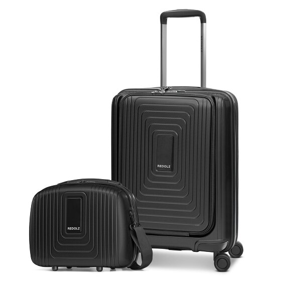 Redolz Set di valigie Essentials 14 2 pezzi trolley da cabina con piega elastica + beauty case