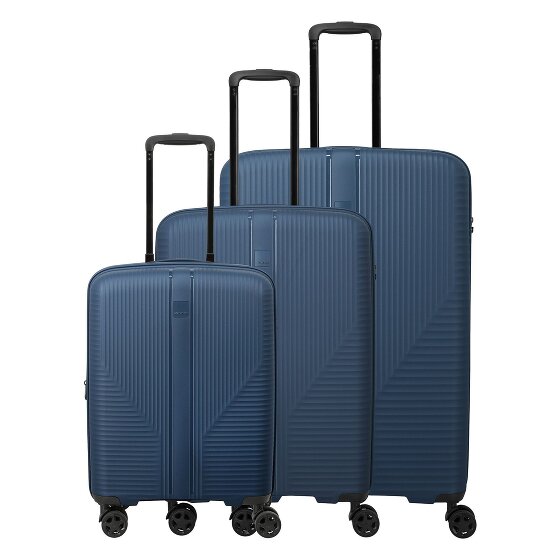 Travelite Air Stripe 4 ruote Set di valigie 3 pezzi espandibile