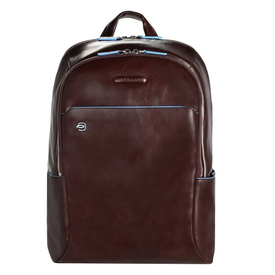 Piquadro Zaino blu quadrato in pelle 39 cm Scomparto per laptop
