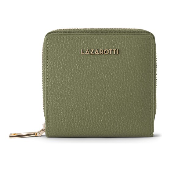 Lazarotti Portafoglio Bologna in pelle, medio, con chiusura a zip perimetrale, 10 cm